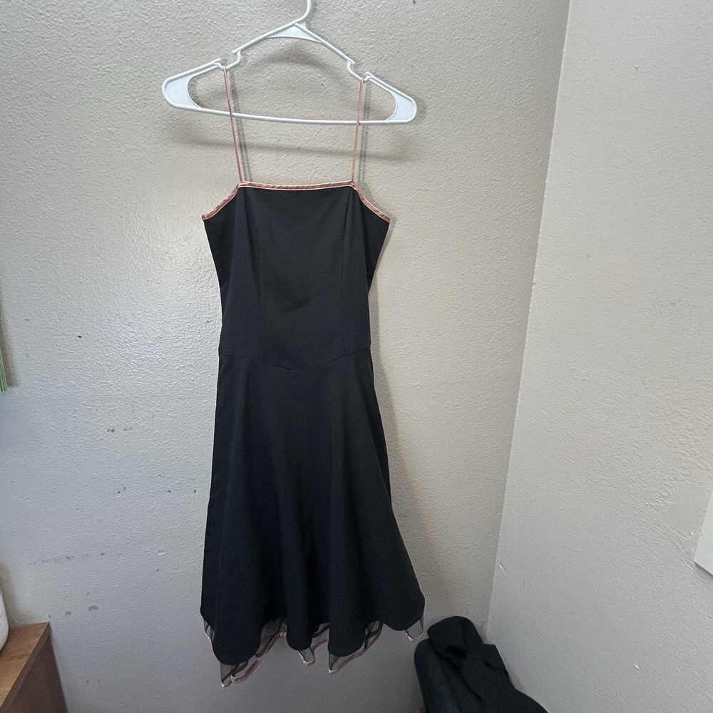 VTG Y2K Formal Dress Black Womens 4 Party Homecoming Tulle Whimsigoth Fit Flare‎